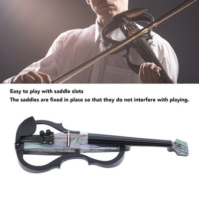 Type 1 Professional Silent Electric Violin Carbon Fiber And 4/4 Full Size Electr