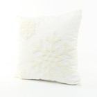  1Pair 45X45CM Snowflake Embroidered Pillow Cushion Cover Cartoon Cushion