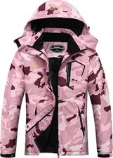 Women'S Waterproof Ski Jacket Warm Winter Snow Coat Mountain Windbreaker Hooded