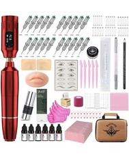 Eyebrow Microblading Tattoo Gun Kit - Professional Tattoo Pen  Brow Pencil