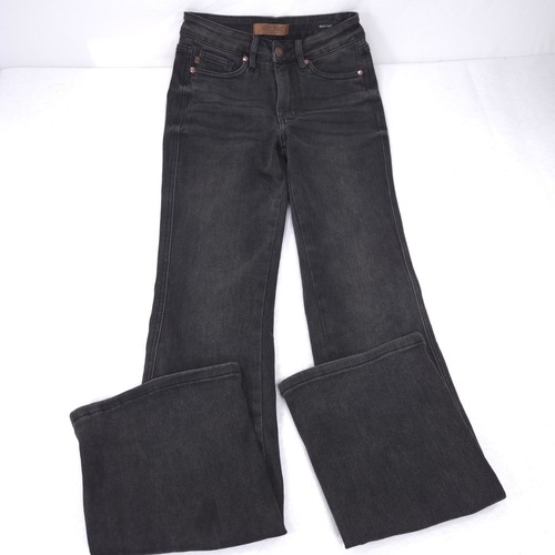 Judy Blue Boot Cut Button Zip Denim Medium Wash Jeans Womens Size 0/24R Black - Picture 2 of 8