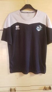 LONDON BRONCOS RLFC ereea XL Black with White Top Short Sleeve Rugby Shirt