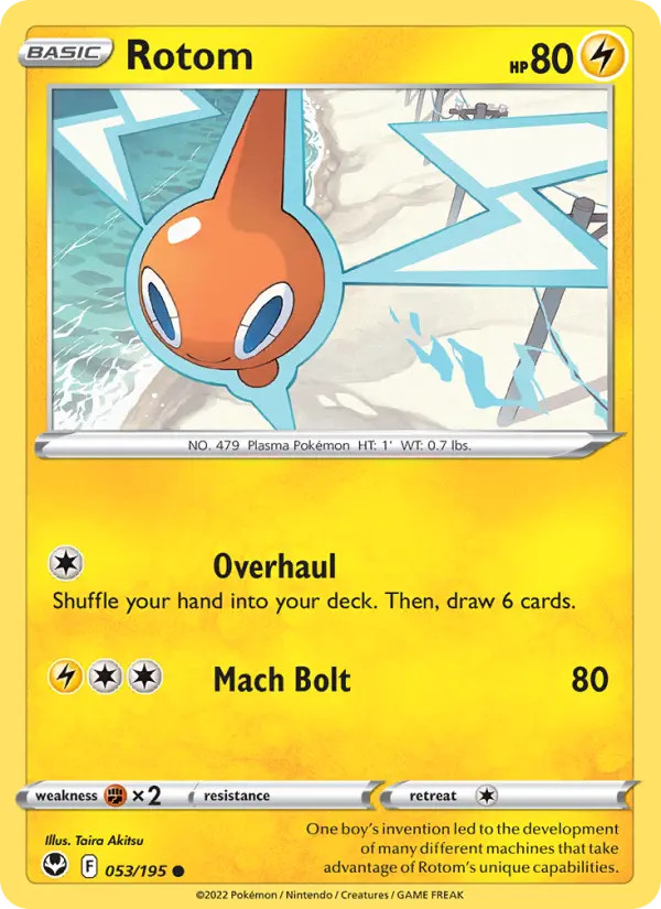 Rotom Silver Tempest #53 Pokémon TCG