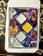 2009 SP GameUsed COA 6 StarSwatches Jordan Pippen Johnson Near Mint /99