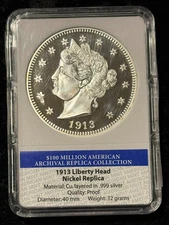 The American Mint ~1913 Liberty Head Nickel~ Replica Coin~ Oversized