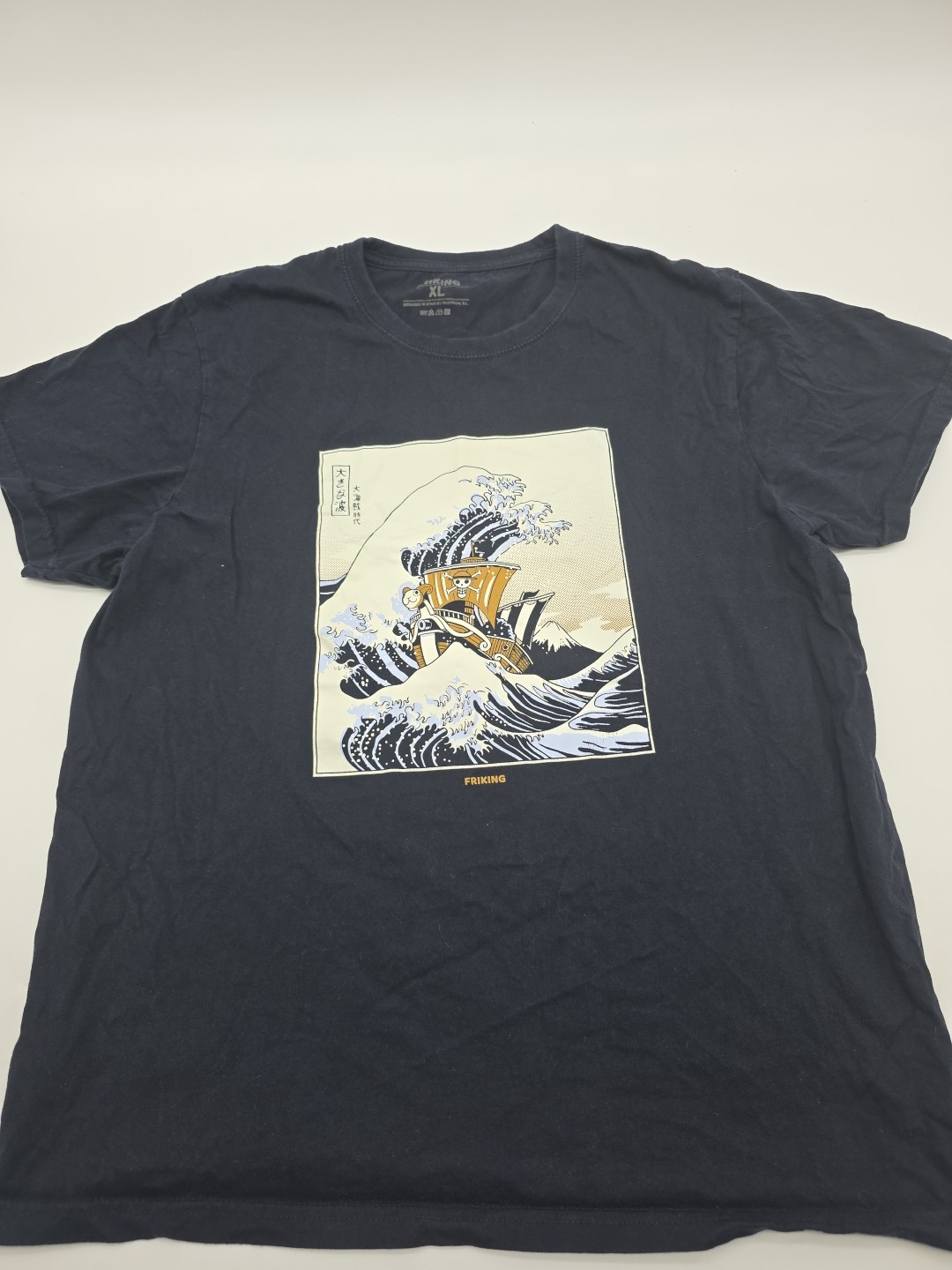 Friking T-Shirt Men XL Black Pirate Graphic Tee.#38853