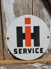 Vintage International Harvester Porcelain Sign 6