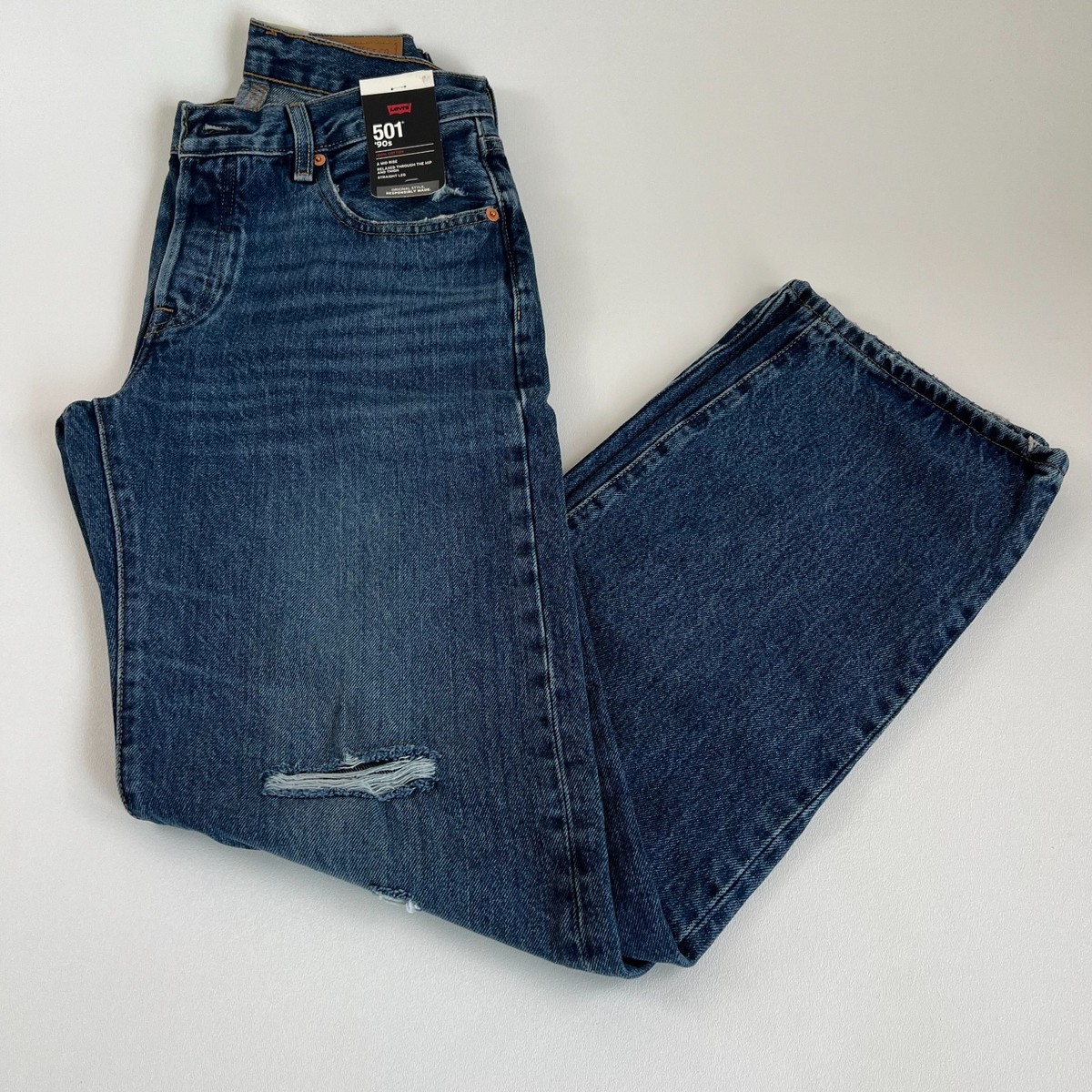 Levi's Premium Women 501 '90s Button Fly Straight Leg Jeans 26x32