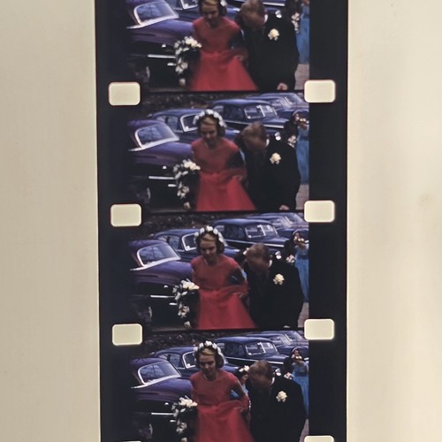 Vintage 16mm WEDDING 1953 Family People cars - Home Movie Kodachrome - Picture 4 of 18