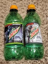Regular & Diet Mountain Dew Halo Reach - 2 empty Bottles from 2010 promotion