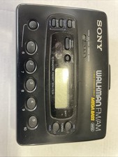 Sony Walkman WM-FX29 FM/AM Cassette Player Mega Bass AVLS Black - For Parts RARE