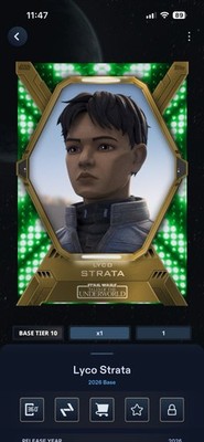 Star Wars Card Trader 2026 Tier 10 Series 1 Lyco Strata - 2cc! {DIGITAL}