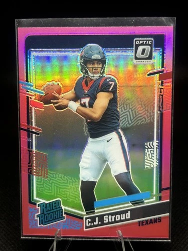 2023 Panini Donruss Optic - Rated Rookie C.J. Stroud #244 Pink Prizm (RC)
