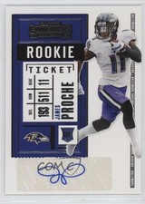 2020 Panini Contenders Rookie Ticket James Proche #211 Auto 00m9