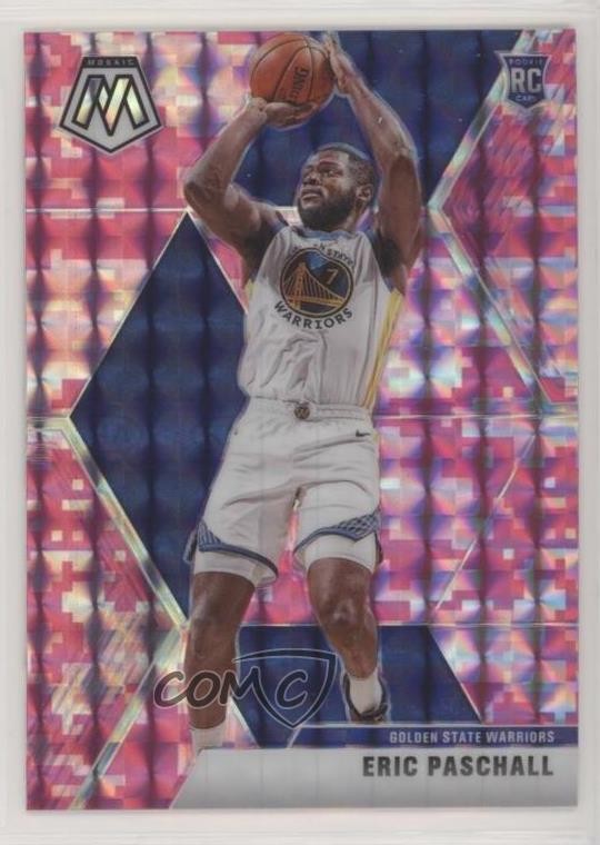 2019-20 Panini Mosaic Rookies Pink Camo Prizm Eric Paschall #250 Rookie RC 12g7
