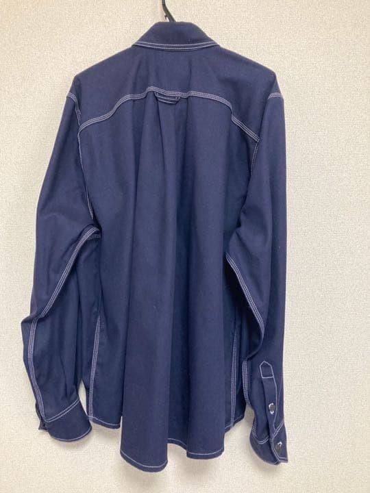 Used Vetements Carhartt Oversized Denim Shirt Big Denim Shirt Mens Size XS Navy image 2
