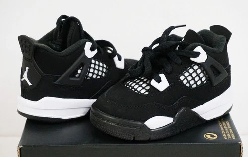 Nike Air Jordan 4 IV Retro TD Toddler AJ4 White Thunder Limited FV4538-001 EN