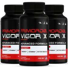 Primordial Vigor X Daily Support for Overall Health and Strength (3 Pack)