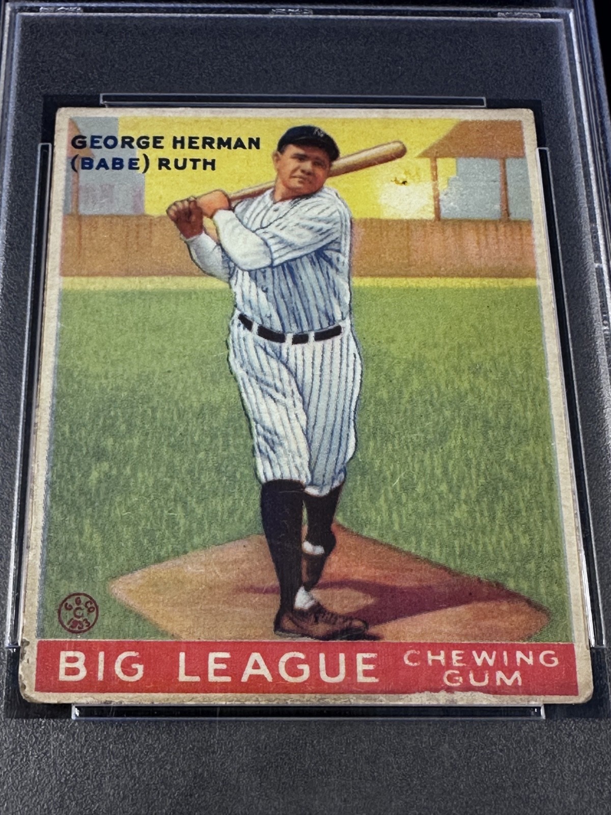 1933 Goudey BABE RUTH #144 New York Yankees HOF ICONIC CARD PSA 2.5 GOOD+ view 9