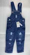 New With Tags Kidscool Space Size 3T Overall Denim, Blue