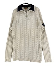 Timberland Men Knitted 55 Wool Pullover Sweater Jumper Size 16 - M