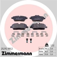 Zimmermann BremsbeläGe Bremsbelegsatz Hinten FüR Mercedes-Benz M-Klasse GLE