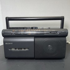 Sony Radio Cassette Player CFM-30tw. Weather Corded/battery Power