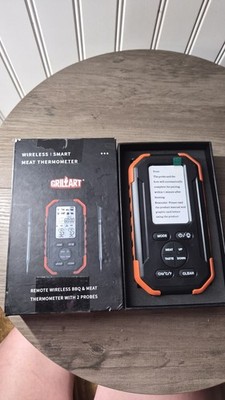 Grillart Wireless Meat Thermometer with 2 Probes Brand New Open Box