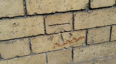 Foto 6x4 Ordnance Survey Schnittmarke Aberdare\/Aberdar diese OS Schnittmarke Dose c2017