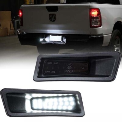 OE-Fit White 18-SMD Full LED License Plate Light Kit For 19+ RAM