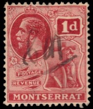 MONTSERRAT 57 - King George V "1929 Carmine" (pb48436)