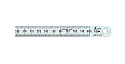 SHINWA Flexible Stainless steel Rule Hard Chrome Finish 60cm 600mm 13269