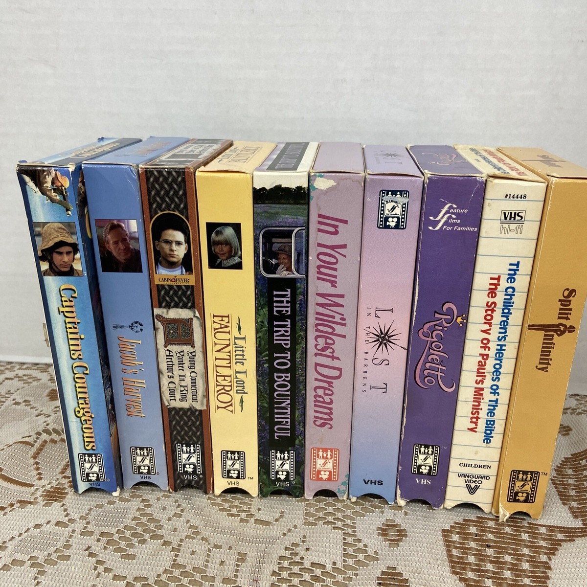 FEATURE FILMS FOR FAMILIES 10 VHS Video Tapes Lot Vintage Family