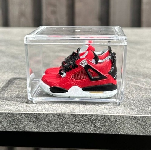 Mini Nike Sneakers 🔥3D Jordan 4 keychain Trainer Sports Shoe & gift box - Picture 35 of 52