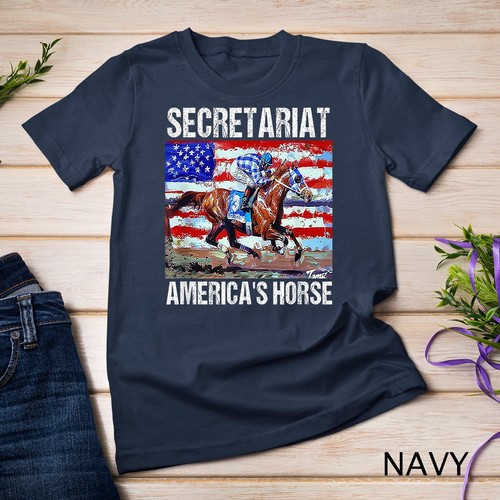 Secretariat America's Horse T-Shirt Unisex T-Shirt - Bild 8 von 15