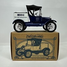 Ertl Diecast Bank 1:25 - 1918 Ford Runabout Blue Nat. Bank 1996 