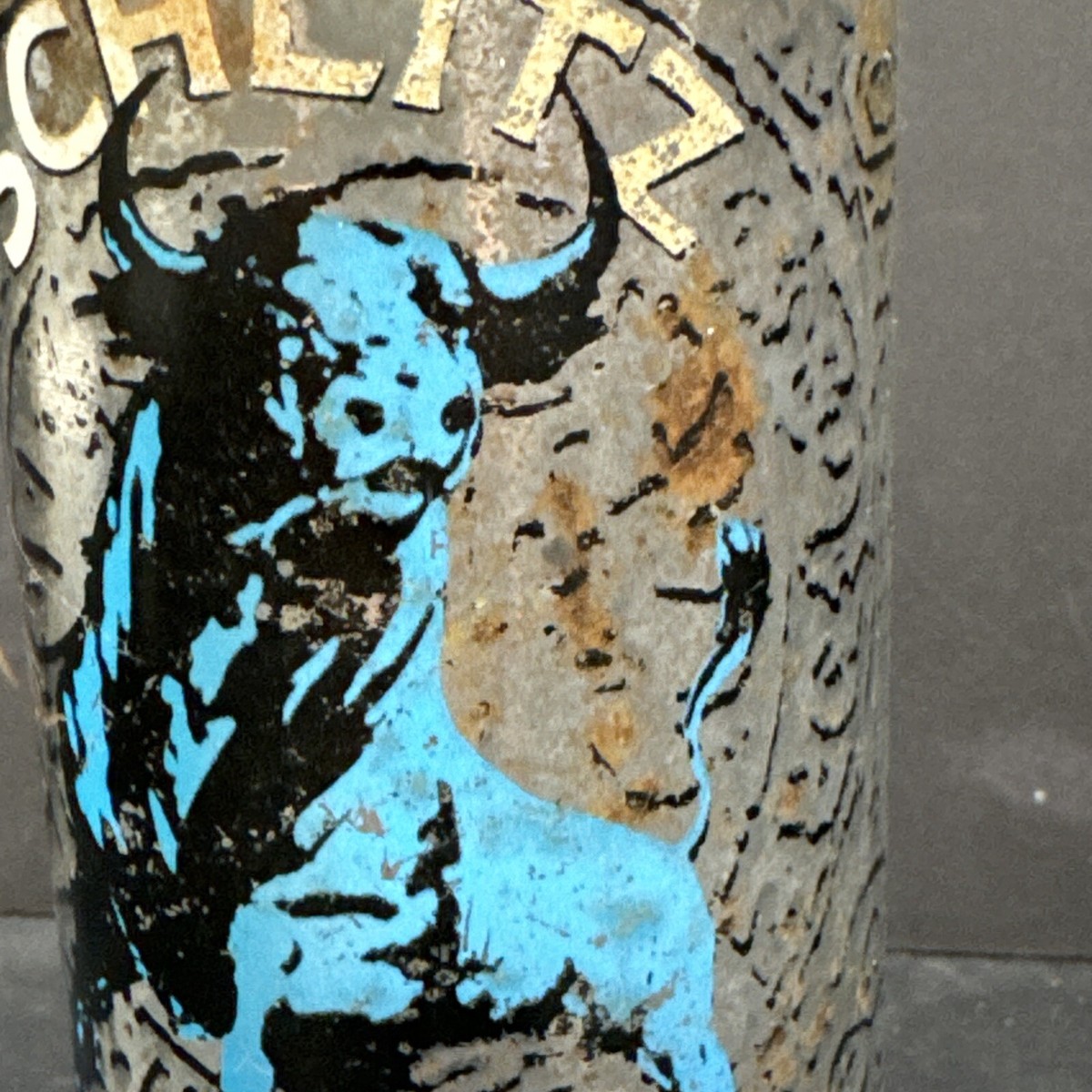 Vintage 70s Schlitz Stout Malt Liquor 16oz Wide Seam Beer