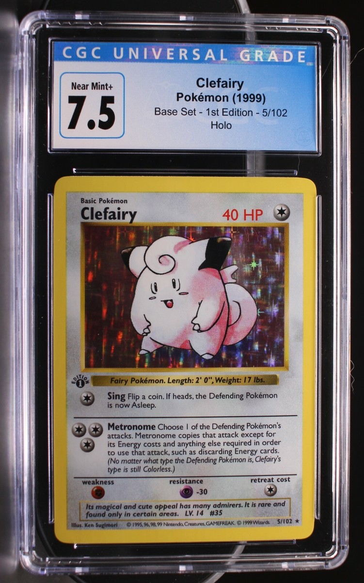 Pokemon ~ Base Set 1st Edition Shadowless ~ Clefairy ~ Holo Rare