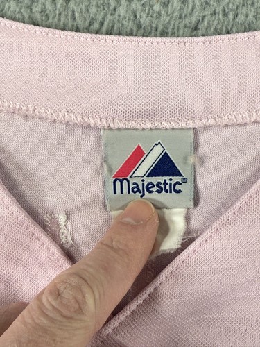 Majestic St Louis Cardinals Jersey Yadier Molina #4 Jersey XL Pink Button Logo - Picture 7 of 13