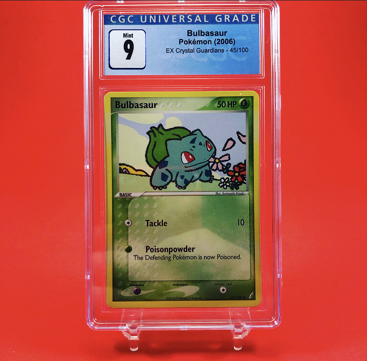 Pokemon Bulbasaur CGC 9 EX Crystal Guardians 45/100 Mint PSA | eBay