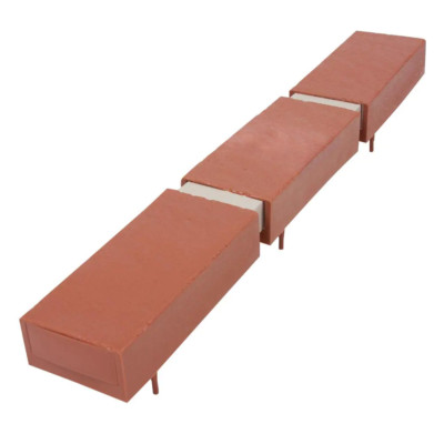 Decorative Plastic Brick Edging Kit - 25 ft. for Garden Pathway and Lawn Border
