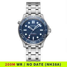 PHYLIDA Blue Dial NH38A Automatic Watch SLN BGW9 Lume 200M No Date