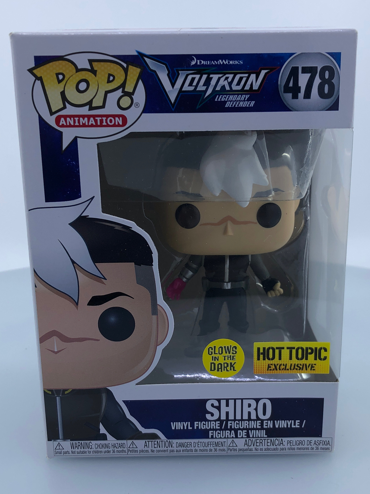 Funko Pop! Animation Voltron Shiro With Normal Clothes #478 Vinyl Figure Damaged