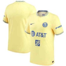 Club America Home 22/23 - Football Soccer - Yellow - 2XL (Run Small) Slim