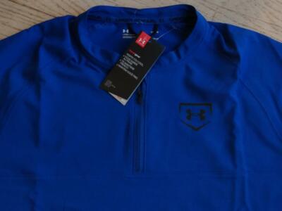 ZIP PULLOVER BASEBALL JACKET Size 