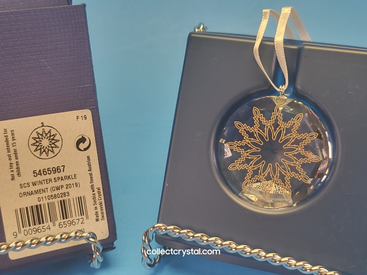 Swarovski Winter Sparkle 2019 Christmas Crystal Ornament MIB