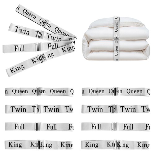 12Pcs Bed Sheet Organizer Bands Set Elastic Bedding Straps King Full Twin - Picture 8 of 19