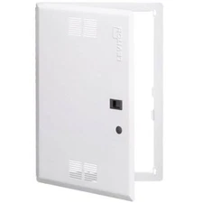 21 in. Premium Vented Hinged Door, White (for use with 21 in. Structured Media