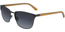 Cole Haan Titanium Men's Gunmetal Brow-Line Square Sunglasses CH6080-033