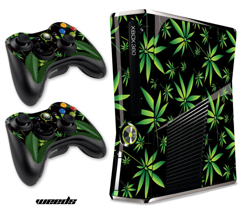 Skin Decal Wrap for Xbox 360 Slim Gaming Console & Controller